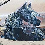 Black Horse Painting