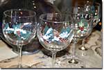Holiday Painted Wine Glasses