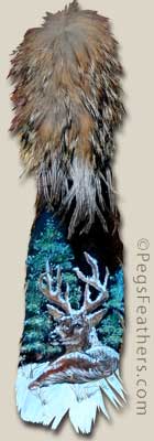 Fine Art by Peg Fennimore - Winter Buck Painting